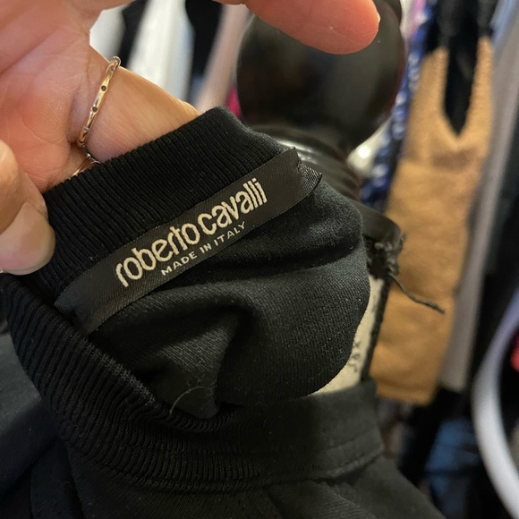 Roberto Cavalli animal print cotton mix satin top - Picture 3 of 5